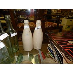 STONEWARE GINGER BEER BOTTLE - PORT DUNDAS GLASCO - SINGLE COLOR - SMALL - 2 PER LOT