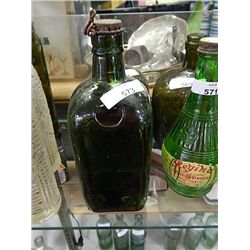 VINTAGE BOTTLE - WHISKEY - GREEN