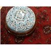 Image 1 : SMALL FOOT STOOL - COVERED & DESIGNED WITH BEADS