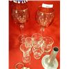 Image 1 : RUBY CRYSTAL WINE GLASSES & SHOT GLASSES