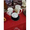 Image 1 : BEER STEINS (1 WINDSOR) & TEA CUP & SAUCER (MADE IN RUSSIA)