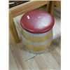 Image 1 : BARREL STOOL - RED SEAT