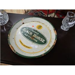 BLACK HORSE VINTAGE METAL SERVING TRAY