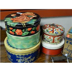 LOT OF VINTAGE TINS