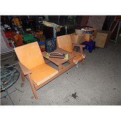 CEDAR DOUBLE SEAT PATIO SET