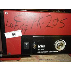 KMI KLS-2250 High Intensity Light Source (print sequence:) K-205