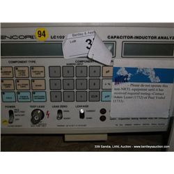 SENCORE LC102 CAPACITOR INDUCTOR ANALYZER