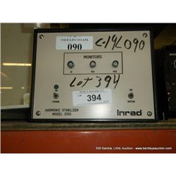 INRAD 2150 HARMONIC STABILIZER (print sequence:) L-090
