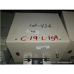 CONTROL BOX (print sequence:) L-159