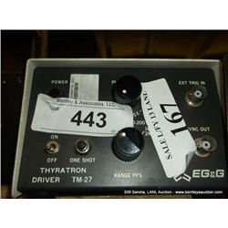EGG TM 27 THYRATRON DRIVER (print sequence:) L-167