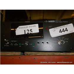 MKS PDR C 2C POWER SUPPLY READOUT (print sequence:) L-125