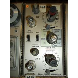 TEKTRONIX 7A26 DUAL TRACE AMPLIFIER PLUG IN