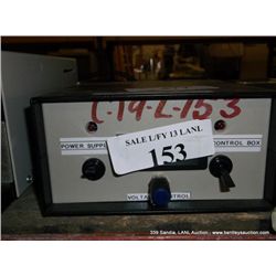 CONTROL BOX (print sequence:) L-153