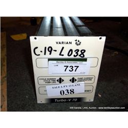 VARIAN TURBO V 70 GAUGE (print sequence:) L-038
