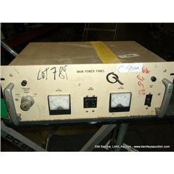 MAIN POWER PANEL