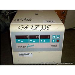 HERAEUS BIOFUGE FRESCO CENTRIFUGE (print sequence:) 28335