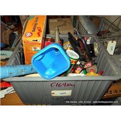 TUB: MISCELLANEOUS CLEANING SUPPLIES