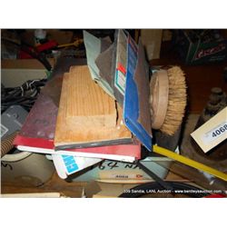TUB: MISCELLANEOUS SANDPAPER & GRINDING WHEELS