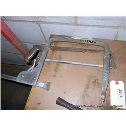 C-CLAMP W/ HACKSAW, 2X THE MONEY