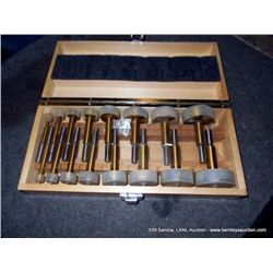 D.M. 39812 16 PC FORSTNER BIT SET, TIN