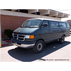 2000 Dodge 3500 Ram Wagon, 61,919 Miles VIN: 2B5WB35Y8YK150333 Full-Size,RWD, V8, 5.2L Title # 07199