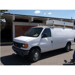 2004 Ford E350 Super Duty Cargo Van, 178,221 Miles VIN: 1FTSS34L84HA51441 Full-Size, RWD, V8, 5.4L, 