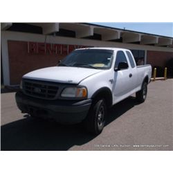 2001 Ford F150 XL Pickup, 4WD, 222,423 Miles VIN: 1FTPX18L51KB44048 Pickup, 4WD, V8, 5.4L, Triton Ti
