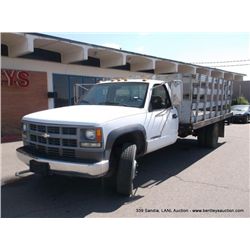 1994 Chevrolet C/K 3500 Stake Bed, 26,370 Miles VIN: 1GBKC34N3RJ102637 Chassis & Cab, Regular Cab, 2