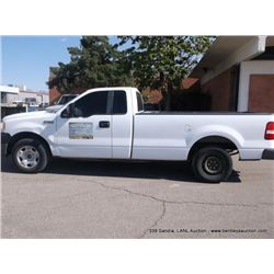 2007 Ford F150 Pickup, 140,595 Miles VIN: 1FTRF12W87KC02631 Pickup, RWD, V8, 4.6L, Jump Start Title 