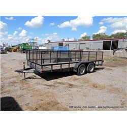 2005 J & B 19' Trailer w/ Cage, Dual Axles VIN: 1J9SU162851287122