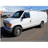 Image 1 : 2003 Ford E350 Cargo Van, 232,342 Miles VIN: 1FTSS34L63HA61063 Full-Size Van, RWD, V8, 5.4L Title # 