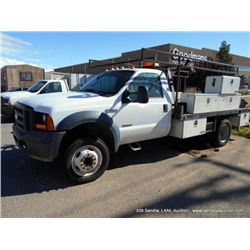 2006 Ford F450XL Super Duty Flatbed Truck, No Odom Miles, VIN: 1FDXF46P16EC66983 Regular Cab Truck, 