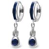 14K White Gold 2.60ctw Sapphire Infinity Earring