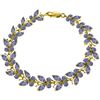 14k 11.80gr Solid Gold Tanzanite Butterfly Bracelet