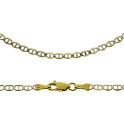 16" 14k Gold Gucci-Mariner Two Tone Chain 2.50mm wide