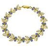14k Solid Gold Opal & Tanzanite Butterfly Bracelet