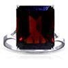 Image 1 : 14K White Gold 7.00ct Octagon Garnet Ring