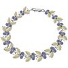 14k Solid Gold Opal & Tanzanite Butterfly Bracelet