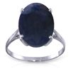 14k Solid Gold 8.50ct Oval Sapphire Ring