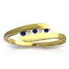 Image 1 : 14k YG Sapphire & Diamond Channel Set Ring