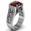 Image 2 : Genuine 3.44 ctw Garnet (Mozambique) Ring 14k