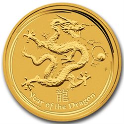 2012 1/10 oz Gold Lunar Year of the Dragon (Series 2)