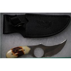 COLLECTORS EDITION 5.5" BONE HANDLE SHORT SKINNER STAIN