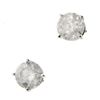 Image 1 : Genuine Diamond Stud Earring 3ctw Diamond Earring 14K