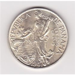 Panama 1 balboa silver 1931-1947, XF-UNC