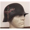 Image 1 : NAZI M40 COMBAT HELMET W/PERIOD HAND PAINTED LUFTWAFFE