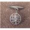 Image 1 : WWII ERA JERUSALEM INSIGNIA ON CHAIN & RETAINER SILVER