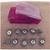 Image 2 : WWII US MARINE SCREW BACK DEVICES-I USMC BUTTON+ CASE