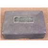Image 1 : WWI U.S. NAVY LARGE CRINKLED BLACK METAL SOAP CONTAINER