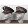 Image 1 : 2 WWII U.S. VISOR HATS-USAAF-COMPLETE W/ SWEAT DIAMONDS